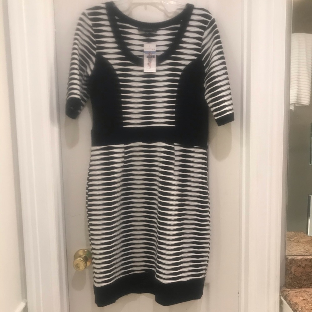 NWT Karen Kane B&W dress